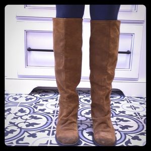 Bronx suede knee high boots